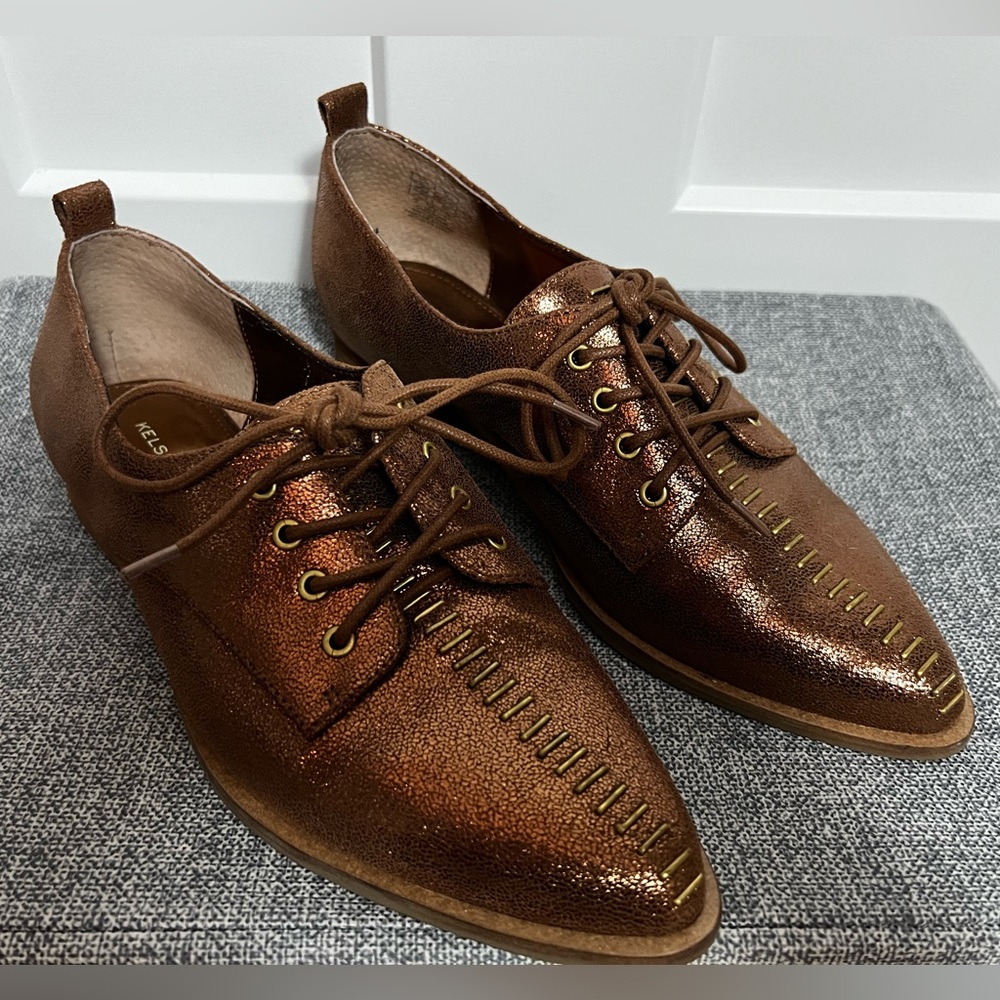 Kelsi Dagger bronze oxfords